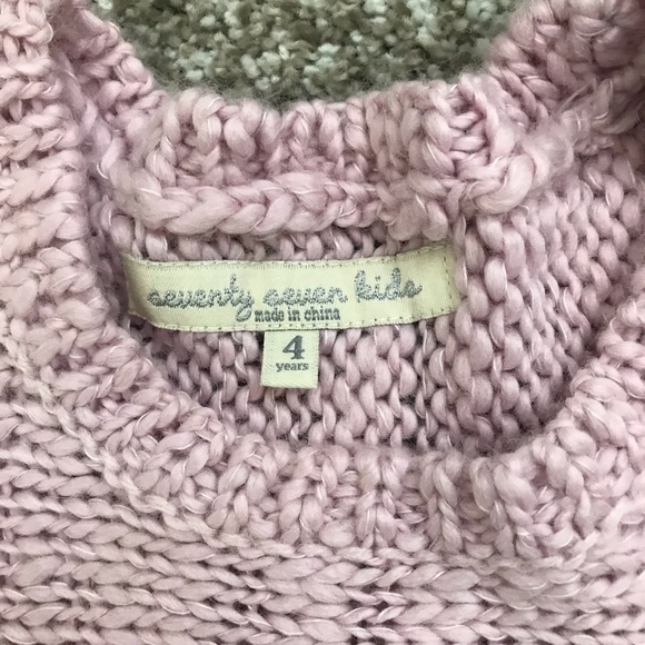 Sweater Light Pink Little Girls Size 4 - Picture 3 of 4